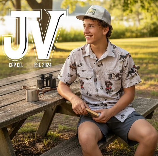 Jv Cap Co Duckin' Camo Collection - Muddy Duckin' Around -Button Up