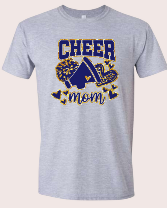 Navy and Gold Cheer Mom
