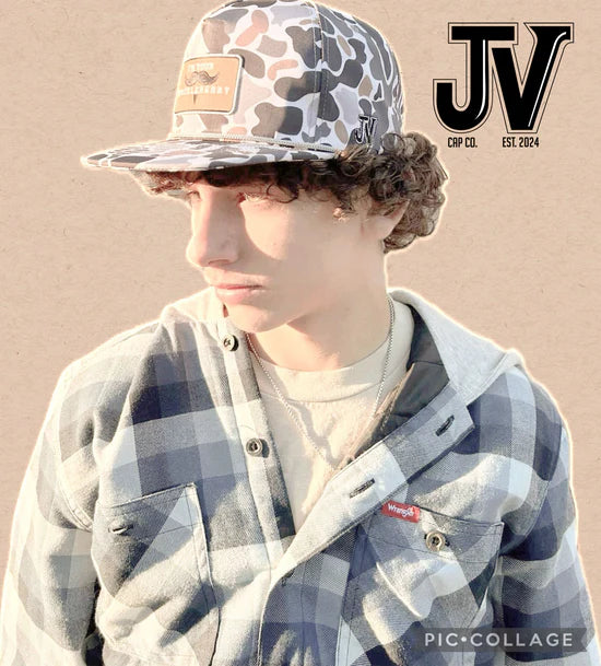 JV Dark Duck Camo Cap with patch