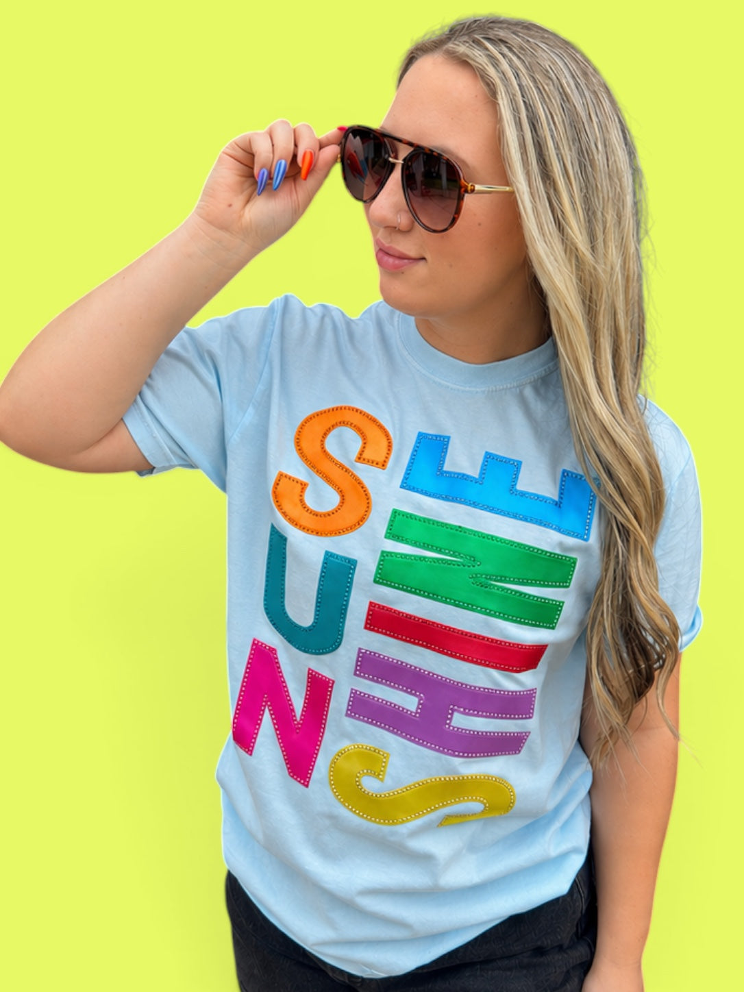 Sun shine comfort colors hydrangea t-shirt