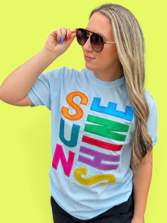 Sun shine comfort colors hydrangea t-shirt