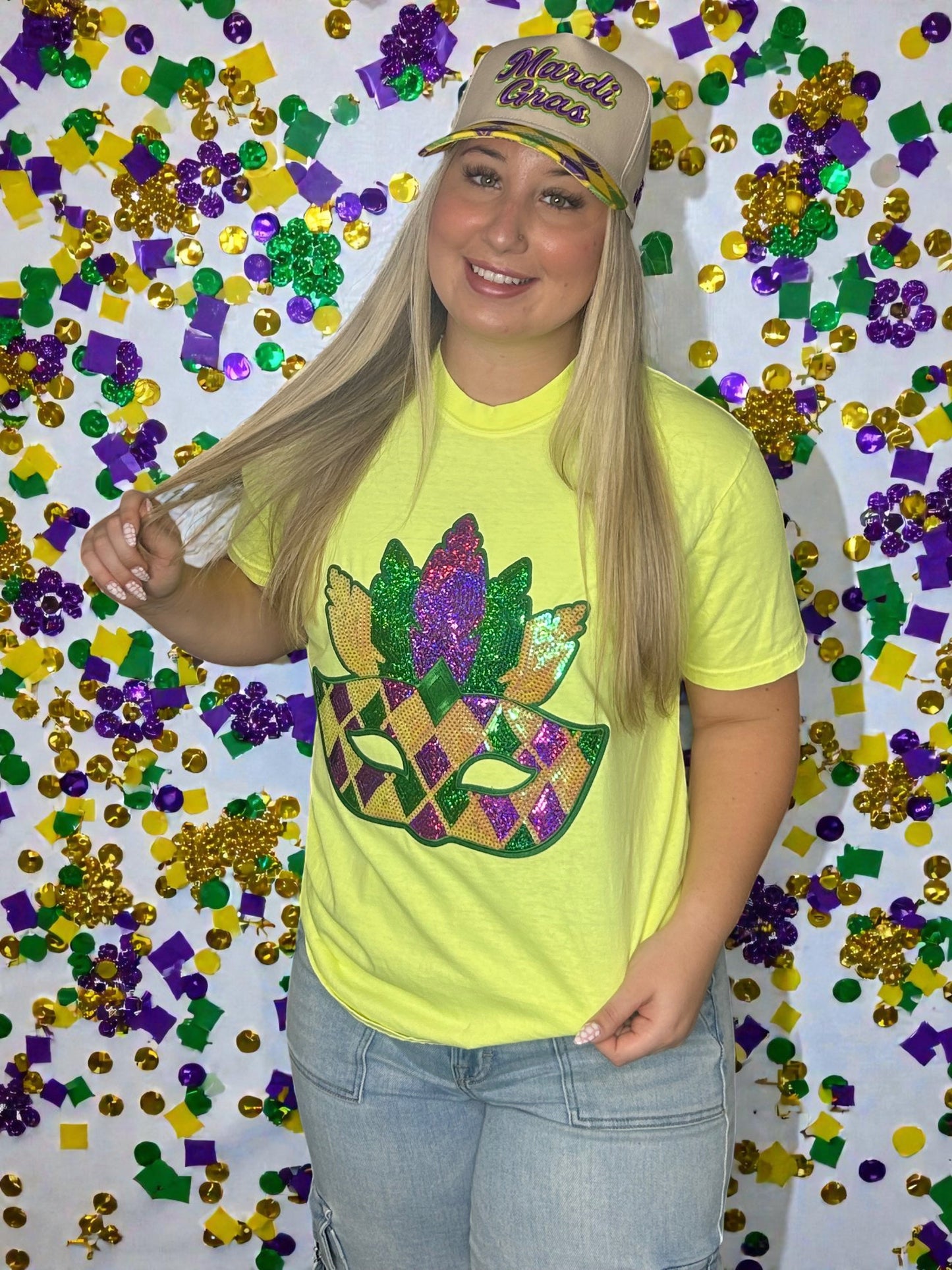 Mardi Gras Mask Tee
